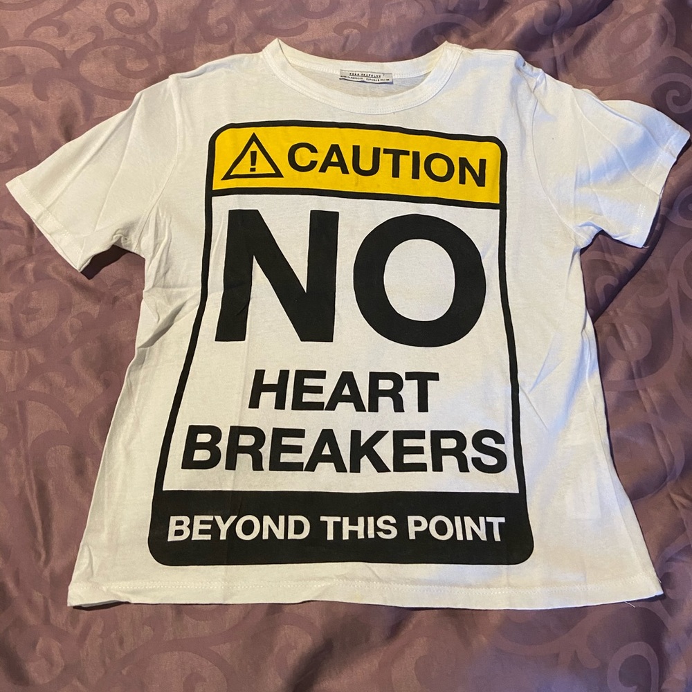 ZARA graphic crop top